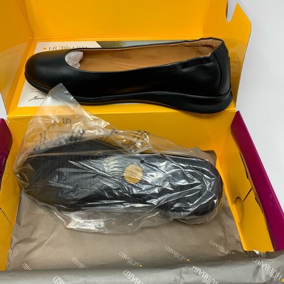 Samuel Hubbard Freedom Dance Black Leather Slip On Flats Women Size 8.5M - Picture 6 of 8